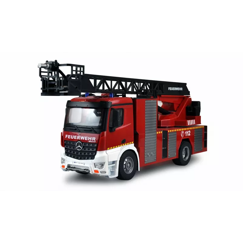 Amewi Mercedes-Benz wóz strażacki z drabiną mechaniczną 1:18 RTR 2.4GHz z armatką wodną