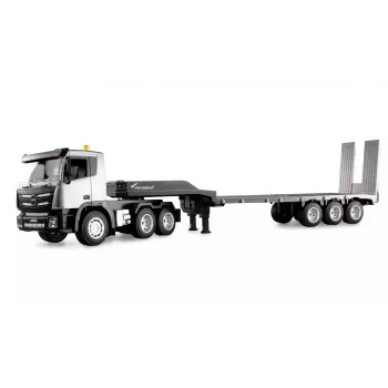 AMEWI RC Ciągnik budowlany z niskopodwoziową przyczepą 1:24 RTR