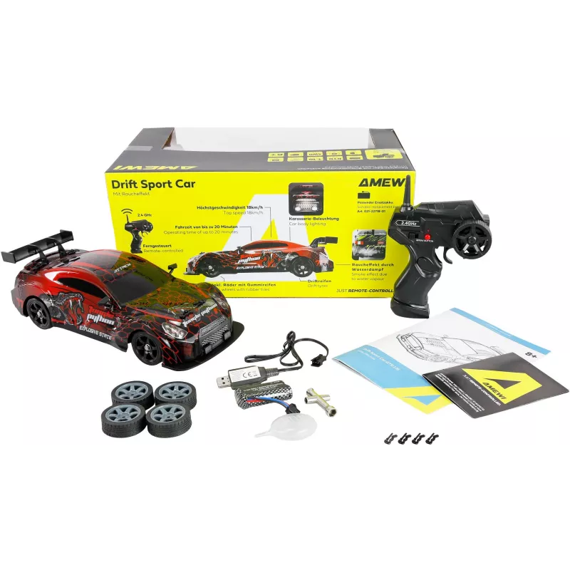 Amewi RC Drift Sport Czerwony/Zielony 1:10 4WD RTR (21134)