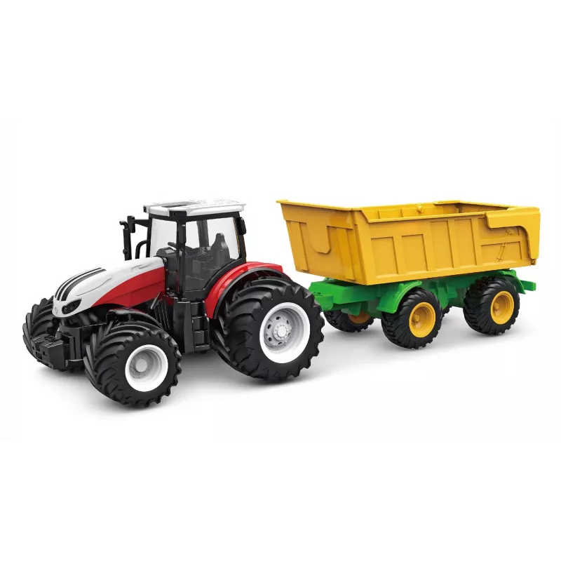 AMEWI Zdalnie sterowany traktor z uchwytem przechylnym 1:24 2,4GHz 6-kanałowy Li-Ion 500mAh