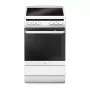 Amica SHC11542W Wolnostojąca kuchenka elektryczna 50 cm z płytą szklano-ceramiczną, piekarnik 65 l, 9 funkcji - Biała