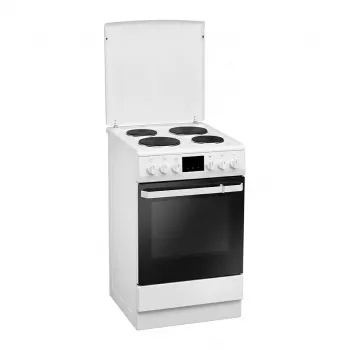 Amica SHE 11545W Wolnostojąca kuchenka elektryczna 50 cm Biała Klasa energetyczna A