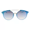 ANA HICKMANN HI3060-6804G Damskie okulary przeciwsłoneczne Oversized Square, złota oprawka, brązowe soczewki gradientowe 68/13/145 mm
