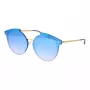 ANA HICKMANN HI3060-6804G Damskie okulary przeciwsłoneczne Oversized Square, złota oprawka, brązowe soczewki gradientowe 68/13/145 mm