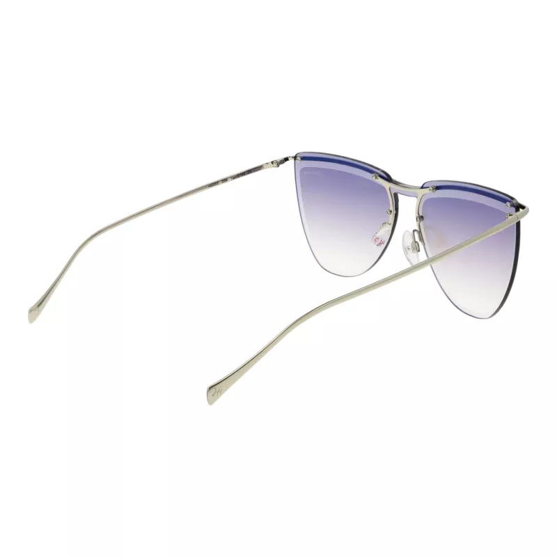 ANA HICKMANN HI3085-13203A Okulary przeciwsłoneczne damskie motylkowe - oprawka brązowa Havana z acetatu, soczewki gradientowe brązowe poliwęglanowe, ochrona UV400