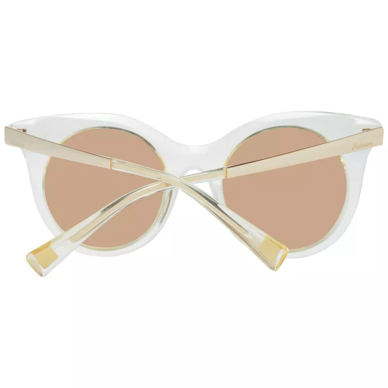 ANA HICKMANN HI9063-49T02 Okulary przeciwsłoneczne damskie motylkowe Brązowa Havana oprawka acetatowa Brązowe soczewki gradientowe 49/21/145 mm