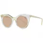 ANA HICKMANN HI9063-49T02 Okulary przeciwsłoneczne damskie motylkowe Brązowa Havana oprawka acetatowa Brązowe soczewki gradientowe 49/21/145 mm