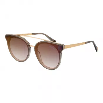 ANA HICKMANN HI9080-62T03 Damskie okulary przeciwsłoneczne motylkowe Brązowa oprawka z octanu soczewki gradientowe brązowe 62mm