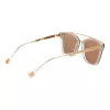 ANA HICKMANN HI9081-66T03 Okulary przeciwsłoneczne damskie motylkowe, złota oprawka, brązowe soczewki gradientowe 66mm