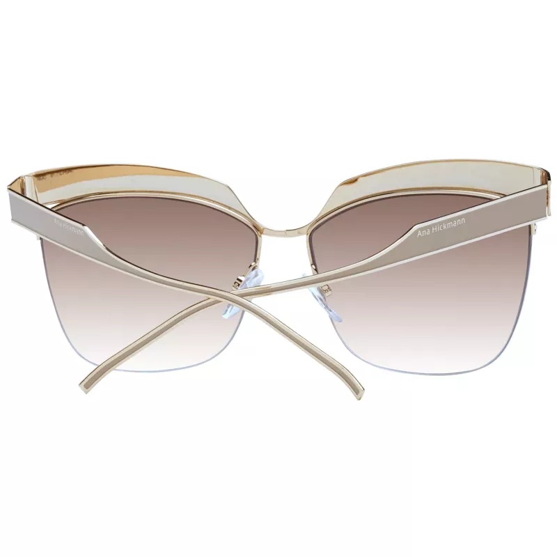 ANA HICKMANN Damskie okulary przeciwsłoneczne Butterfly Cat Eye AH3179-6204A Havana Żółw Gradacyjny Brąz 62mm