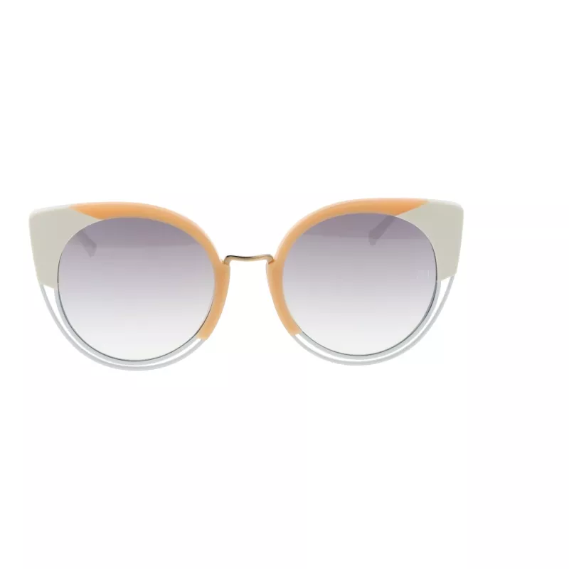 ANA HICKMANN Damskie okulary przeciwsłoneczne Cat Eye AH3180-52P02 - Oprawka Havana Acetate z brązowymi soczewkami gradientowymi - 53/22/145 mm
