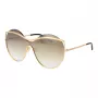 ANA HICKMANN Damskie okulary przeciwsłoneczne Cat Eye AH3182-13404A Havana Acetate Brązowe Gradientowe Soczewki 56mm