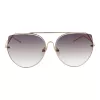 ANA HICKMANN Damskie okulary przeciwsłoneczne Cat Eye HI3068-5804B Czarny acetat Soczewki gradientowe szare 58/18/145 mm