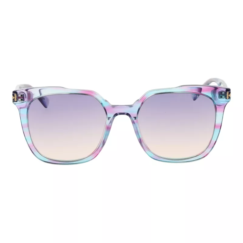 ANA HICKMANN Damskie okulary przeciwsłoneczne Cat Eye HIY9002-50E01 Oprawka Havana Brown Acetate Soczewki brązowe gradient 50/18/135 mm