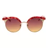 Okulary przeciwsłoneczne ANA HICKMANN HI3050-52E01 dla kobiet, Havana Brązowy Gradient Motyl Kwadrat Acetat UV400