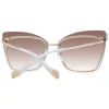 Okulary przeciwsłoneczne damskie ANA HICKMANN AH3177-6404C Havana Butterfly 64mm