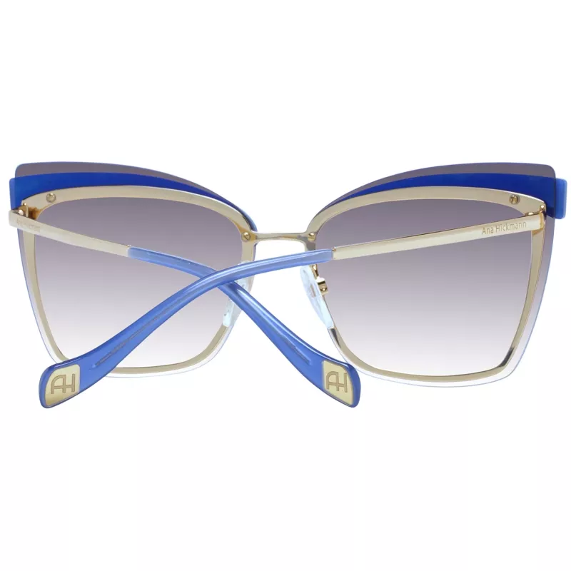 ANA HICKMANN Okulary przeciwsłoneczne damskie AH3177-6404D - Brąz Havana, oversize motyl, UV400