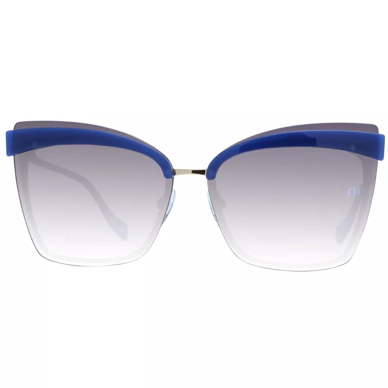 ANA HICKMANN Okulary przeciwsłoneczne damskie AH3177-6404D - Brąz Havana, oversize motyl, UV400