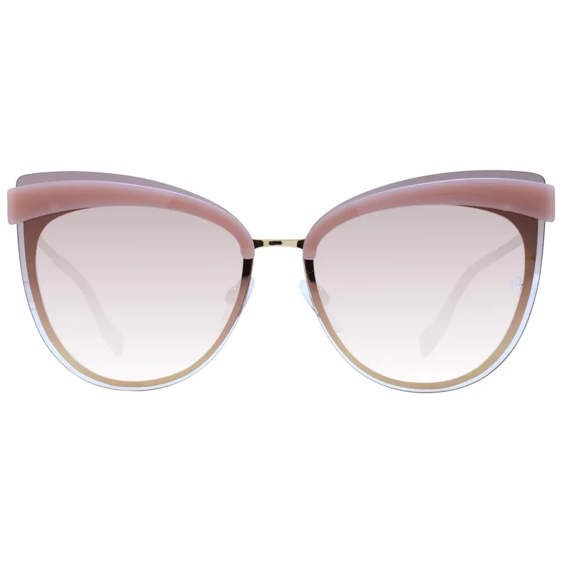 ANA HICKMANN Okulary przeciwsłoneczne damskie AH3178-6604A Brązowa Havana Szylkretowa oprawka Brązowe soczewki gradientowe 65mm