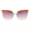 Okulary przeciwsłoneczne damskie ANA HICKMANN AH3179-6205A Motyl Kocie Oko Havana Acetat Brązowy Gradient UV400 62mm