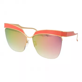 Okulary przeciwsłoneczne damskie ANA HICKMANN AH3179-6205A Motyl Kocie Oko Havana Acetat Brązowy Gradient UV400 62mm