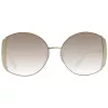 ANA HICKMANN Okulary przeciwsłoneczne damskie AH3188-5704A Złoty/Brązowy Motyl Metalowa oprawka UV400