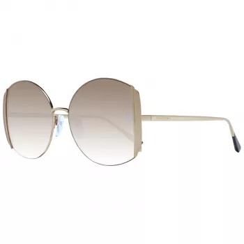 ANA HICKMANN Okulary przeciwsłoneczne damskie AH3188-5704A Złoty/Brązowy Motyl Metalowa oprawka UV400