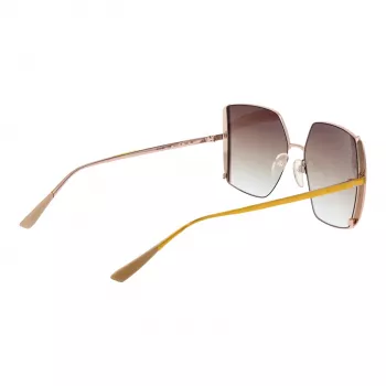 ANA HICKMANN Okulary przeciwsłoneczne damskie AH3189-5605B - brązowa oprawka acetatowa, brązowe gradientowe soczewki poliwęglanowe, szerokość soczewki 57 mm, ochrona UV400