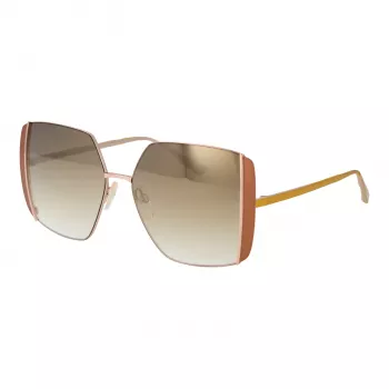 ANA HICKMANN Okulary przeciwsłoneczne damskie AH3189-5605B - brązowa oprawka acetatowa, brązowe gradientowe soczewki poliwęglanowe, szerokość soczewki 57 mm, ochrona UV400