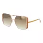 ANA HICKMANN Okulary przeciwsłoneczne damskie AH3189-5605B - brązowa oprawka acetatowa, brązowe gradientowe soczewki poliwęglanowe, szerokość soczewki 57 mm, ochrona UV400