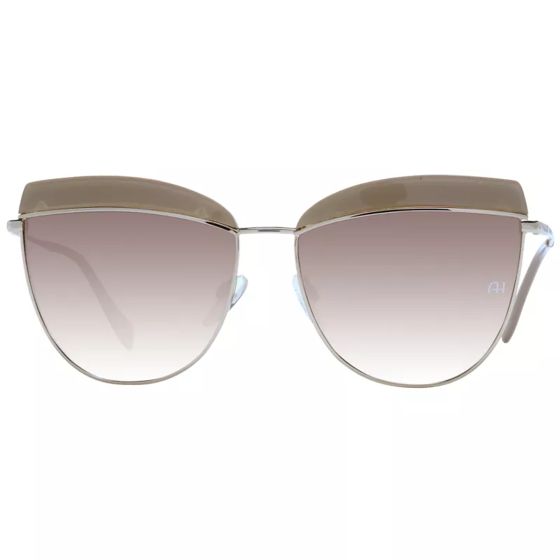 ANA HICKMANN Okulary przeciwsłoneczne damskie AH3190-5902S Brązowy Havana Oversize Kwadratowa Oprawka Acetatowa Brązowe Soczewki Gradientowe 60/15/145 mm