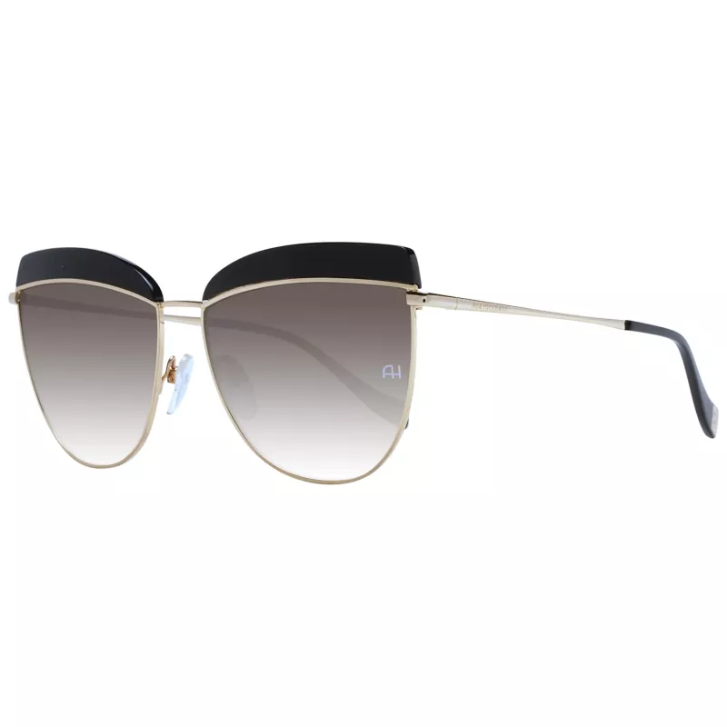 ANA HICKMANN Okulary przeciwsłoneczne damskie AH3190-59A01 Złoty/Brązowy Motyl 60mm