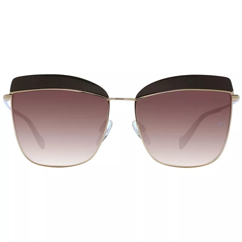 Okulary przeciwsłoneczne ANA HICKMANN dla kobiet AH3191-59D02 Havana/Brązowy Prostokątna oprawka acetatowa Brązowe soczewki gradientowe 60/15/145 mm