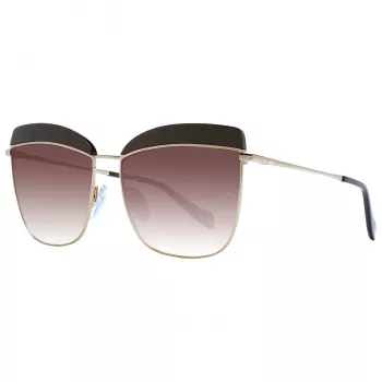 Okulary przeciwsłoneczne ANA HICKMANN dla kobiet AH3191-59D02 Havana/Brązowy Prostokątna oprawka acetatowa Brązowe soczewki gradientowe 60/15/145 mm