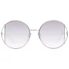 Okulary przeciwsłoneczne damskie ANA HICKMANN AH3192-5304D Havana Brown Acetate Rectangular Frame z brązowymi gradientowymi soczewkami poliwęglanowymi 53mm