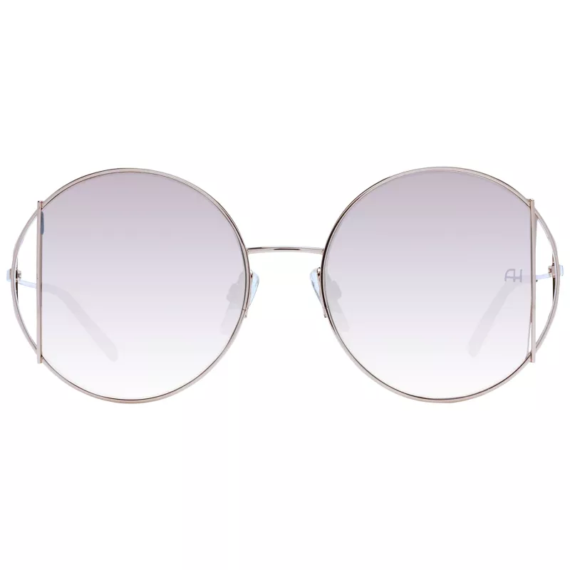 Okulary przeciwsłoneczne damskie ANA HICKMANN AH3192-5304D Havana Brown Acetate Rectangular Frame z brązowymi gradientowymi soczewkami poliwęglanowymi 53mm