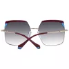 Okulary przeciwsłoneczne damskie ANA HICKMANN AH3253-59P02 Havana Brown Butterfly Acetate Frame z brązowymi soczewkami gradientowymi UV400