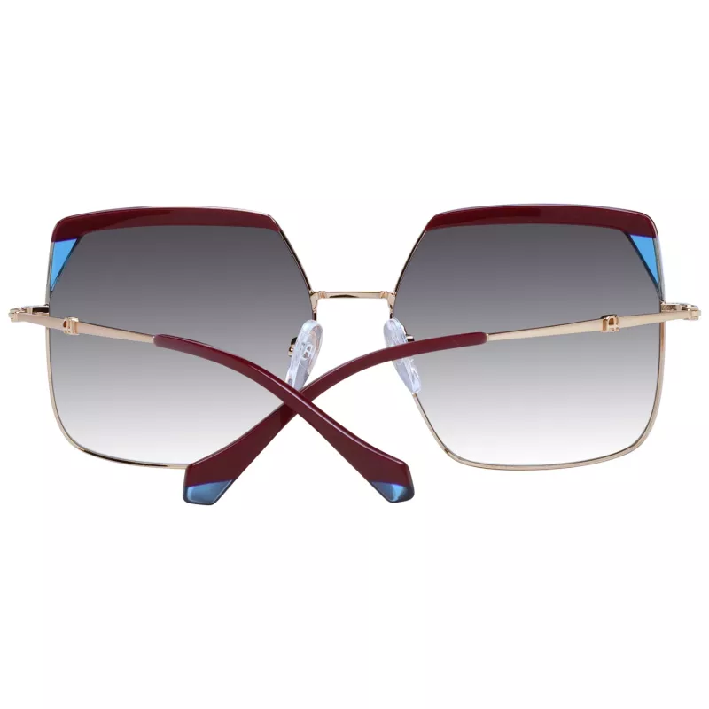 Okulary przeciwsłoneczne damskie ANA HICKMANN AH3253-59P02 Havana Brown Butterfly Acetate Frame z brązowymi soczewkami gradientowymi UV400
