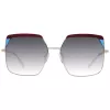Okulary przeciwsłoneczne damskie ANA HICKMANN AH3253-59P02 Havana Brown Butterfly Acetate Frame z brązowymi soczewkami gradientowymi UV400
