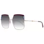 Okulary przeciwsłoneczne damskie ANA HICKMANN AH3253-59P02 Havana Brown Butterfly Acetate Frame z brązowymi soczewkami gradientowymi UV400