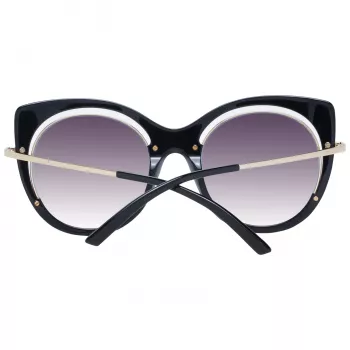 Okulary przeciwsłoneczne damskie ANA HICKMANN AH9265-54A01 - czarna oprawka acetatowa, szare soczewki poliwęglanowe, ochrona UV400, 54/22/145 mm
