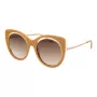 Okulary przeciwsłoneczne damskie ANA HICKMANN AH9265-54H02 Havana Acetate Square Frame Brown Gradient Lens 54mm