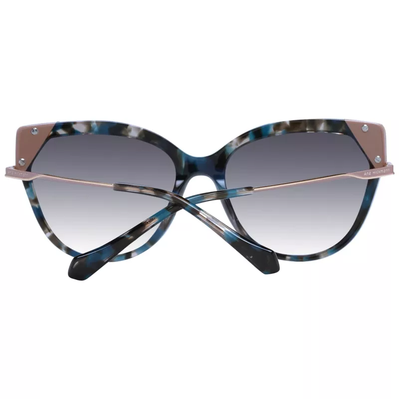 Okulary przeciwsłoneczne damskie ANA HICKMANN AH9339-56P02 Havana kwadratowa oprawka brązowe gradientowe szkła 56/17/140 mm