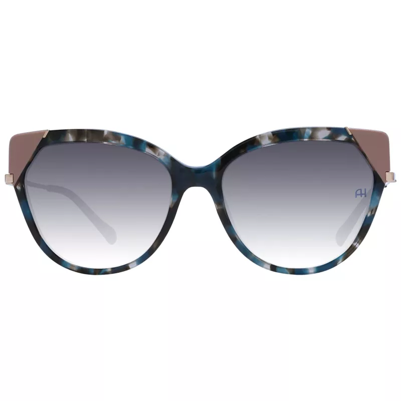 Okulary przeciwsłoneczne damskie ANA HICKMANN AH9339-56P02 Havana kwadratowa oprawka brązowe gradientowe szkła 56/17/140 mm