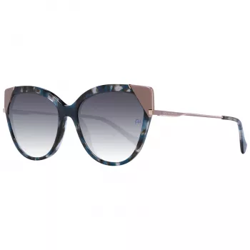 Okulary przeciwsłoneczne damskie ANA HICKMANN AH9339-56P02 Havana kwadratowa oprawka brązowe gradientowe szkła 56/17/140 mm