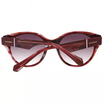 Okulary przeciwsłoneczne damskie ANA HICKMANN AH9345-51H03 Oprawka motylkowa/ kwadratowa z acetatu, brązowe soczewki gradientowe 53mm