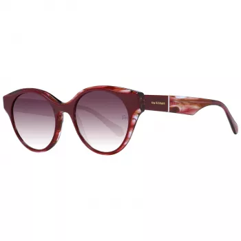 Okulary przeciwsłoneczne damskie ANA HICKMANN AH9345-51H03 Oprawka motylkowa/ kwadratowa z acetatu, brązowe soczewki gradientowe 53mm