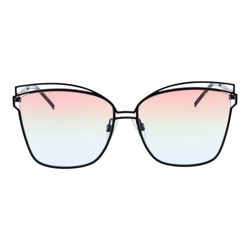 ANA HICKMANN Okulary przeciwsłoneczne damskie HI3049-6109A - Havana Acetate Oversized Square - Brązowe soczewki gradientowe - 61/15/145 mm