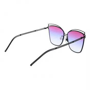 Okulary przeciwsłoneczne damskie ANA HICKMANN HI3049-6109B Havana Brown Acetate Square Frame Brown Gradient Lens 61/15/145 mm