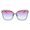 Okulary przeciwsłoneczne damskie ANA HICKMANN HI3049-6109B Havana Brown Acetate Square Frame Brown Gradient Lens 61/15/145 mm